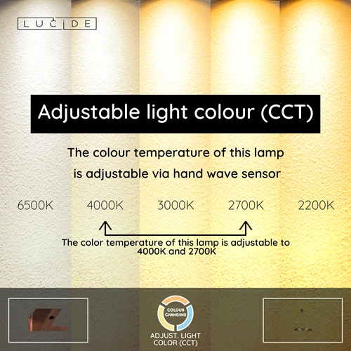 Lucide APPLAUSE - Pendant light - Ø 80 cm - LED Dim. - CCT - 1x50W 2700K/4000K - Hand Wave Sensor - Grey iron | Premium - USP